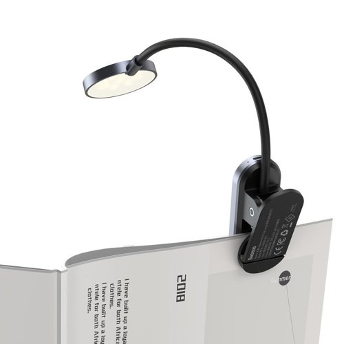 Baseus DGRAD-0G reading lamp used for notebook study