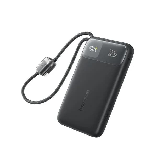 Baseus EnerFill FC11 20000mAh 22.5W blue dual-cable power bank, SKU E0027S02