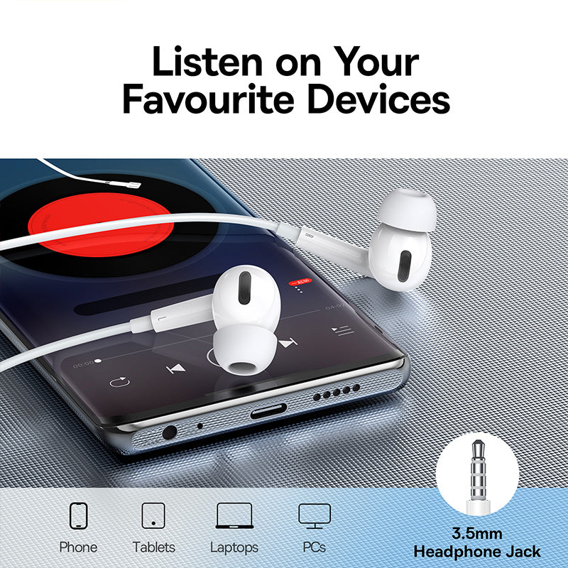 Baseus Encok H18 wired earphones white NGCR030002 — product image 5
