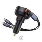 Baseus Enjoyment Pro Series 60W Car Charger Type-C + Type-C & Lightning product image 1