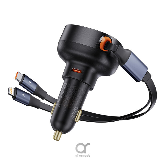 Baseus Enjoyment Pro Series 60W Car Charger Type-C + Type-C & Lightning product image 1