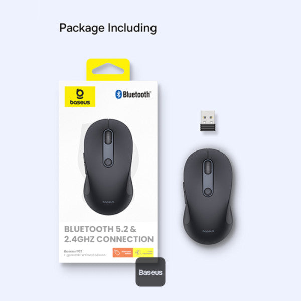 Baseus F02 ergonomic wireless mouse black B01055505111-00 — product image 9