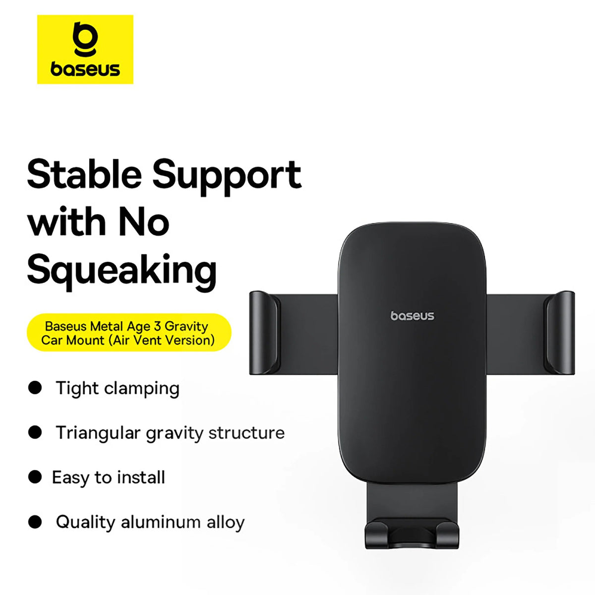 Baseus Metal Age 3 Gravity Car Mount (Air Vent Version) product image 3