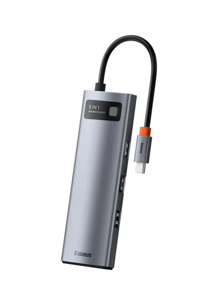 Baseus Metal Gleam Series 8-in-1 Multifunctional Type-C HUB Docking Station price in Pakistan – Baseus