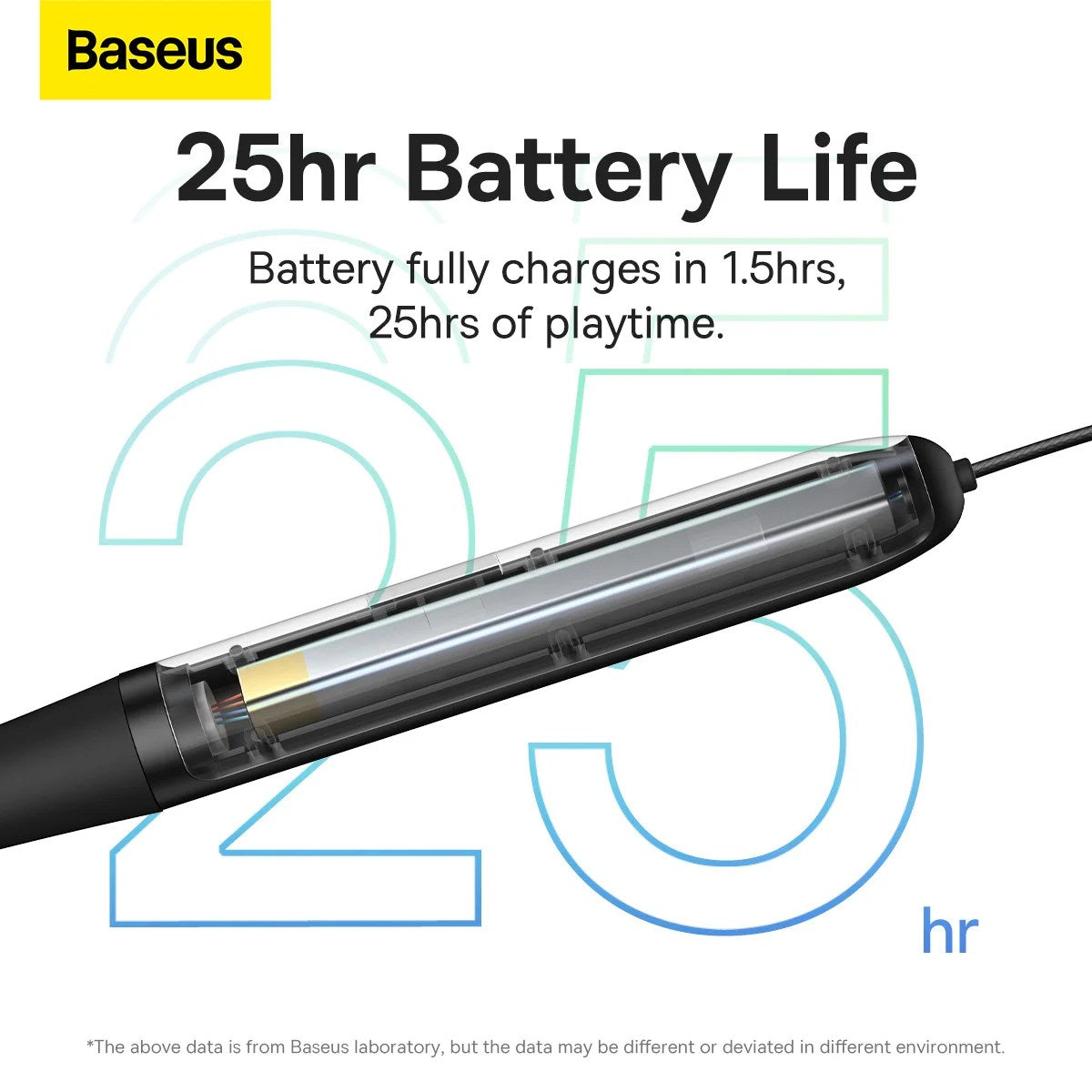 Baseus Bowie P1 black neckband wireless earphones – view 2