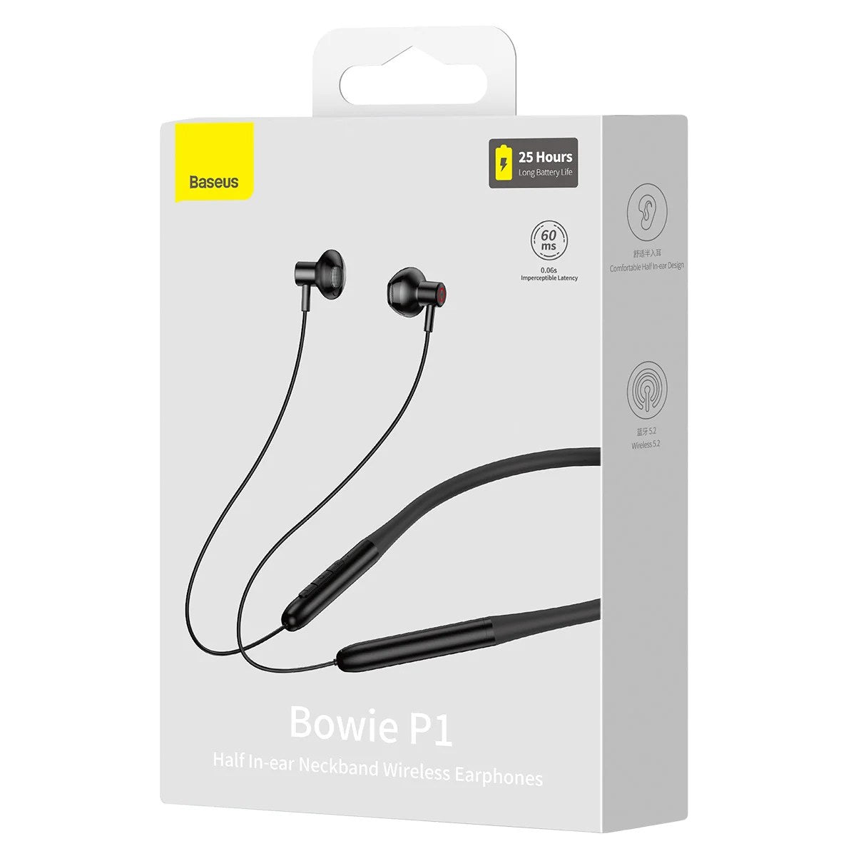 Baseus Bowie P1 black neckband wireless earphones – view 8