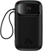 Baseus QPow2 20000mAh 30W black power bank front view, SKU P10055005112-00