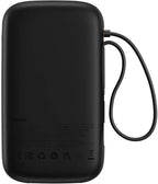 Baseus QPow2 20000mAh 30W black power bank ports and cable layout, SKU P10055005112-00