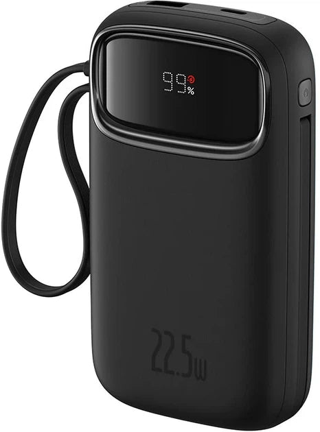 Baseus QPow2 20000mAh 30W black power bank side view, SKU P10055005112-00