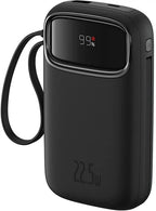 Baseus QPow2 20000mAh 30W black power bank side view, SKU P10055005112-00