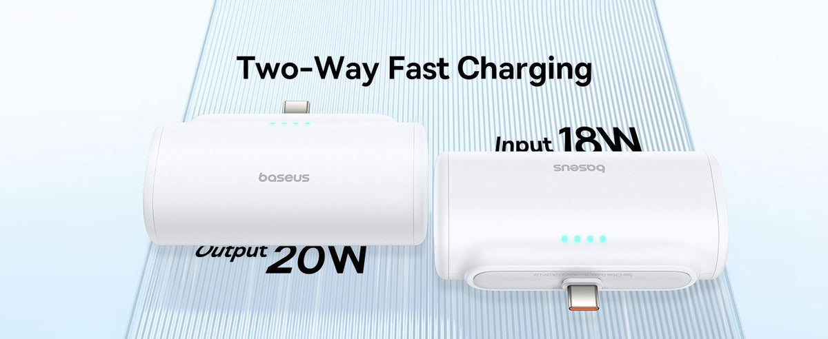 Baseus Compact power bank USB-C input and output port