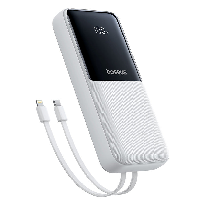 Baseus P10075101215-00 20000mAh white dual-cable power bank - view 2