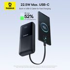 Baseus P10075101215-00 20000mAh white dual-cable power bank - view 5