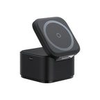 Baseus MagPro 2-in-1 magnetic wireless charger 25W in cosmic black – view 1