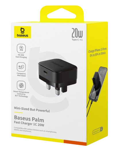 Baseus Palm Fast Charger 1C 20W UK product image 2