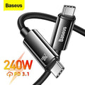 Baseus Tungsten Gold Fast Charging Data Cable Type-C to Type-C 240W product image 1
