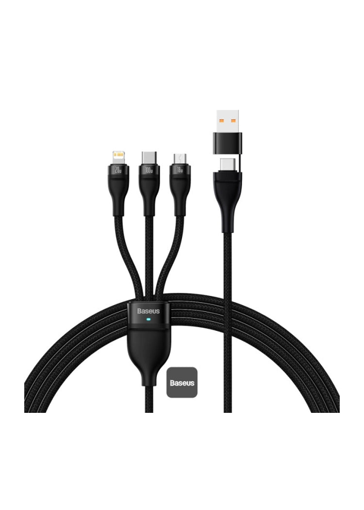 Baseus Two For Three Cable 1.2M 100W CASS030101 price in Pakistan – Baseus