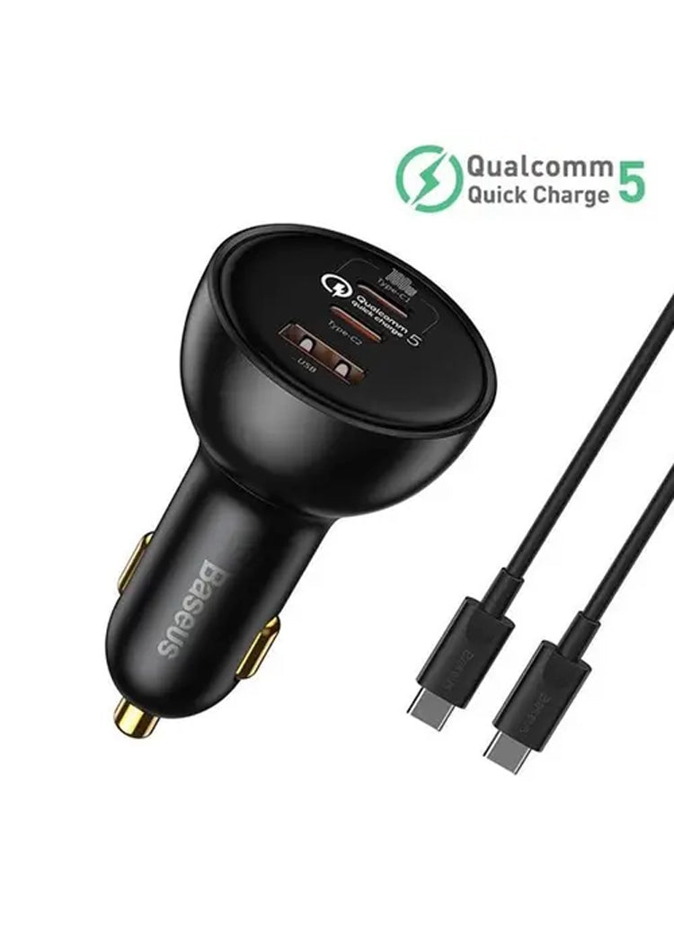 Baseus TZCCZM-0G 160W 2C+U Car Charger price in Pakistan – Baseus