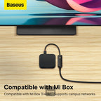 Baseus Lite USB-A to RJ45 Ethernet adapter in black, SKU WKQX000001, view 8
