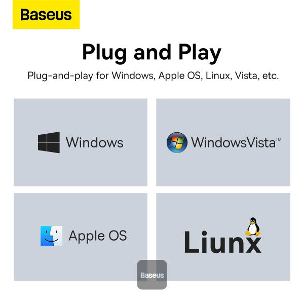 Baseus Lite USB-A to RJ45 Ethernet adapter in black, SKU WKQX000001, view 9