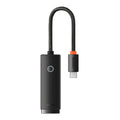 Baseus Lite USB-C to RJ45 100Mbps Ethernet adapter in black, SKU WKQX000201, view 1