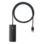 Baseus WKQX030101 black 4-port USB-A hub - view 1