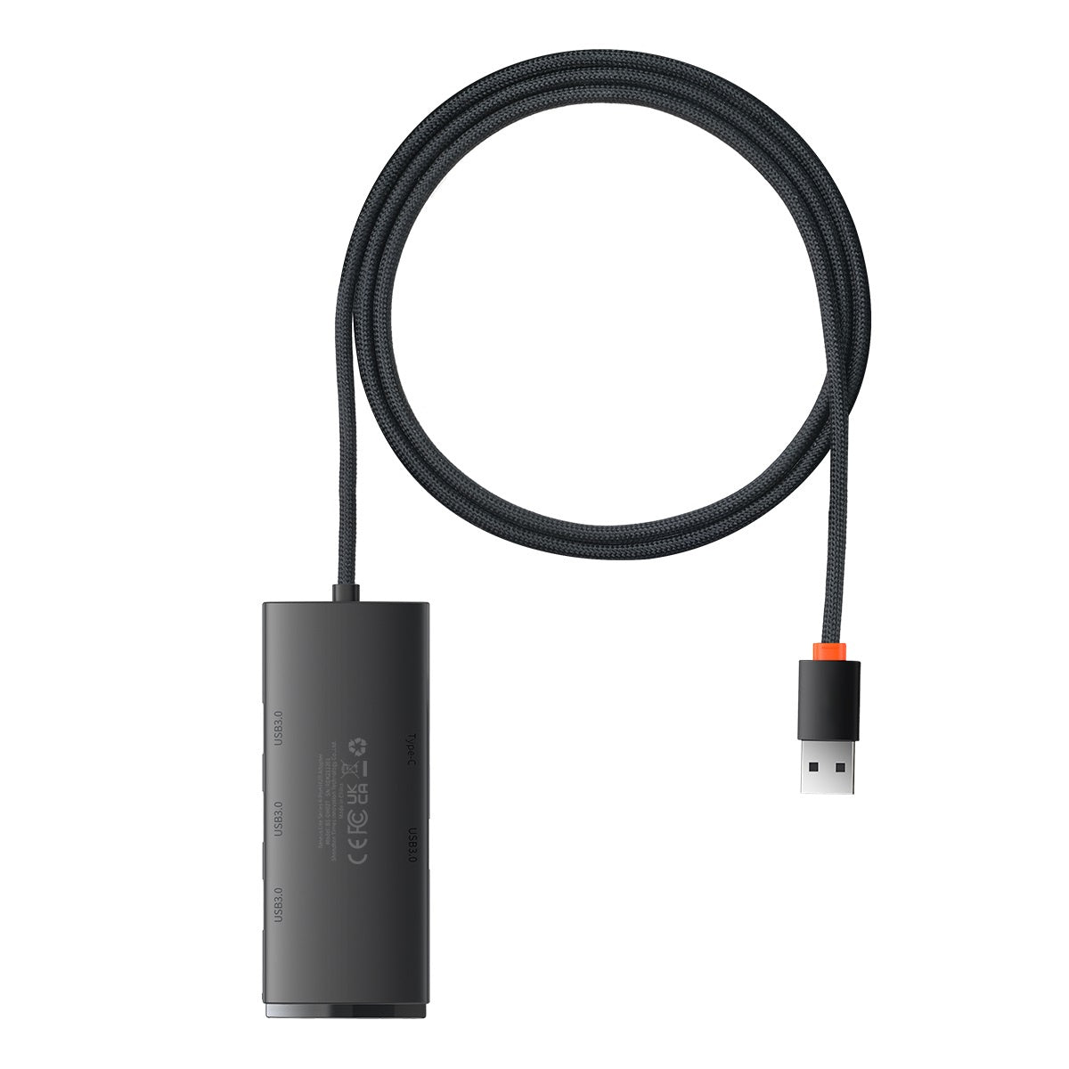 Baseus WKQX030101 black 4-port USB-A hub - view 2