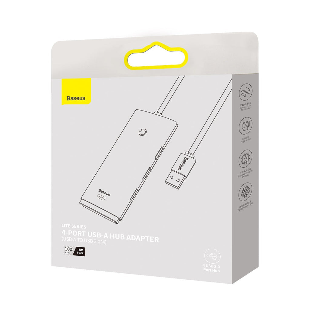 Baseus WKQX030101 black 4-port USB-A hub - view 5