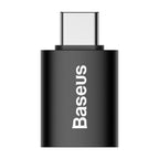 Baseus Ingenuity USB-C to USB-A 3.1 OTG adapter in black – view 1