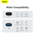 Baseus Ingenuity USB-C to USB-A 3.1 OTG adapter in black – view 3