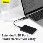 Baseus Ingenuity USB-C to USB-A 3.1 OTG adapter in black – view 4