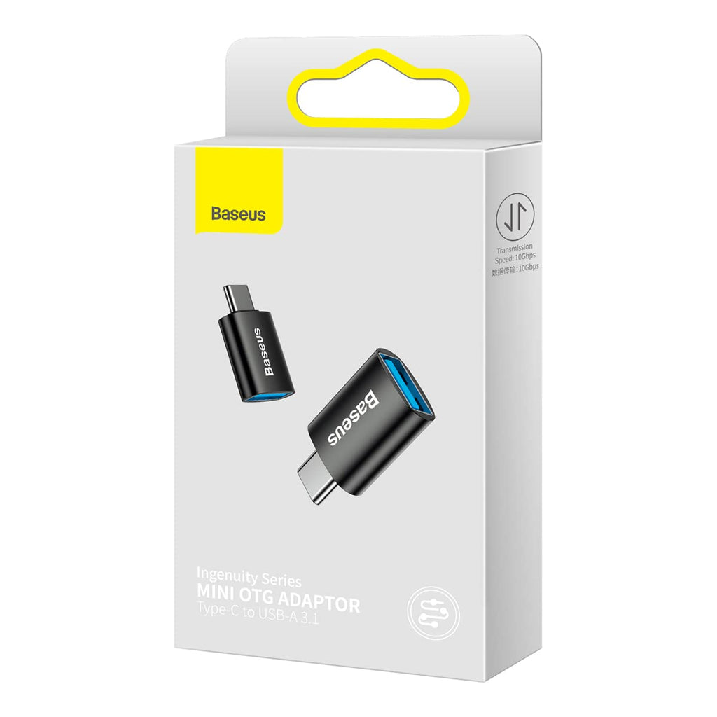 Baseus Ingenuity USB-C to USB-A 3.1 OTG adapter in black – view 8
