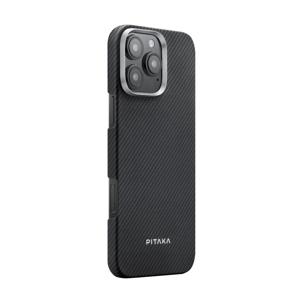 Official PITAKA iPhone 16 Pro Max Black/Grey Ultra-Slim Case