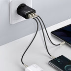 Baseus Compact 30W three-port fast charger black – view 9