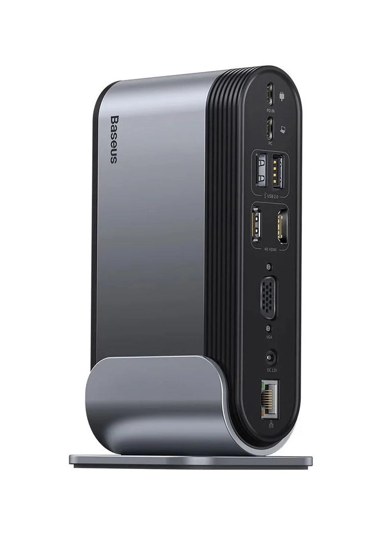 CN-Baseus UnionJoy 14-Port Three-Screen Multifunctional Type-C HUB price in Pakistan – Baseus