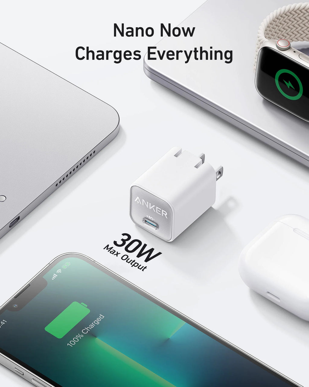 Anker USB-C GaN Charger 30W Nano Pakistan | PIQ 3.0 PPS Fast Charger