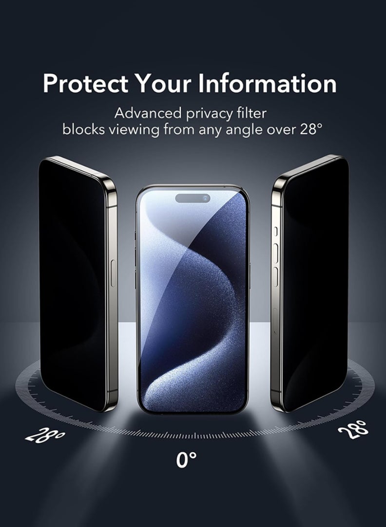 2-Pack Privacy Screen Protector for iPhone 17 Pro Max product image 3