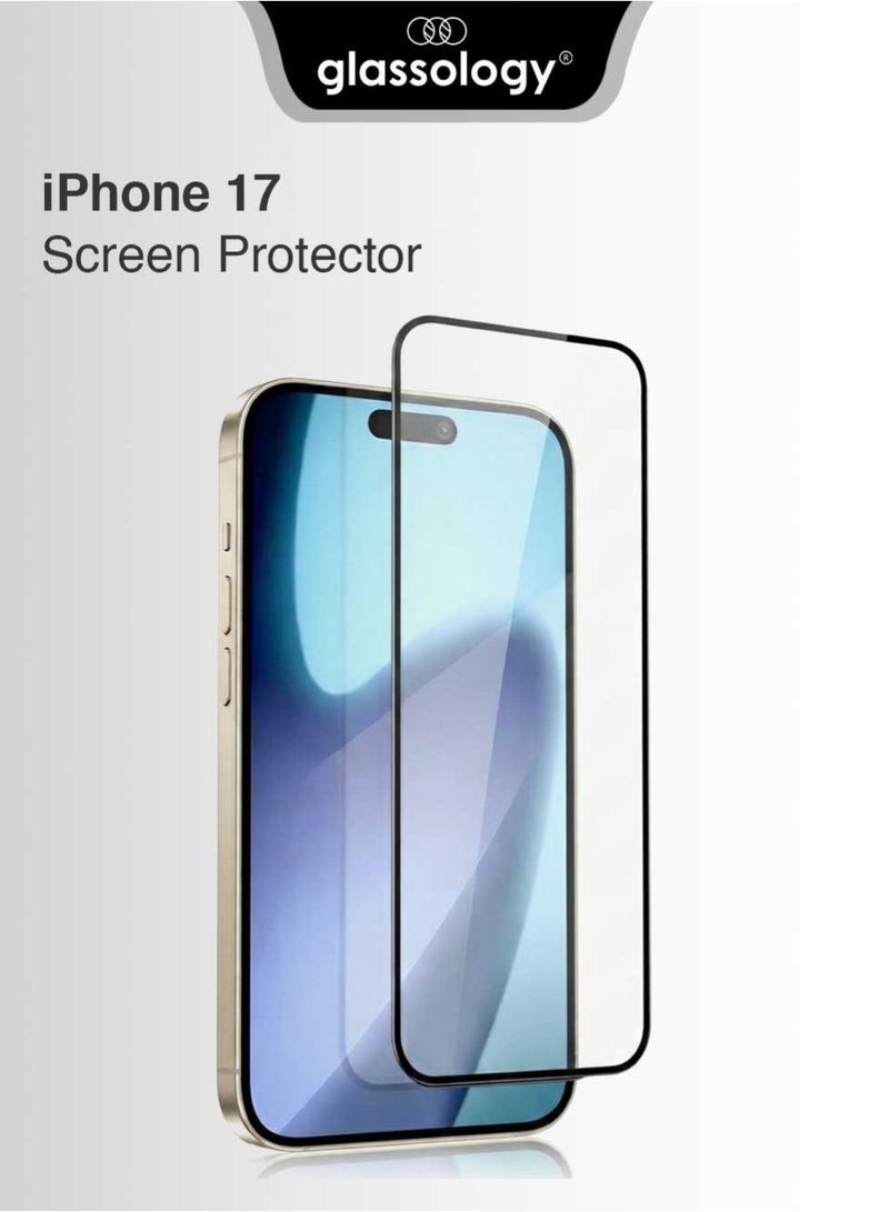Glassology iPhone 17 Ultra HD Clear 9H Tempered Glass Screen Protector , Heavy-duty Protection, Anti-Fingerprint, Smudge-Free, Case-Friendly for iPhone 17
