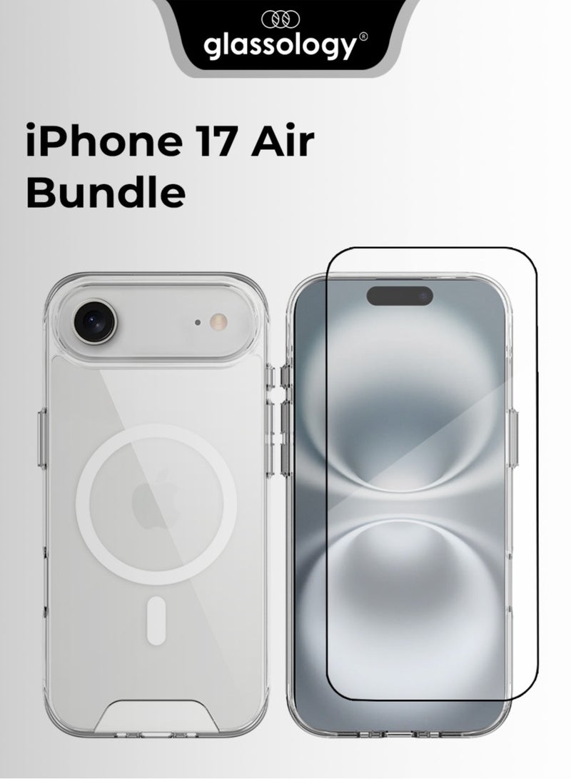 Glassology iPhone 17 Air Magsafe Clear Case with Screen Protector Ultimate Protection & Sleek Design Bundle for iPhone 17 Air