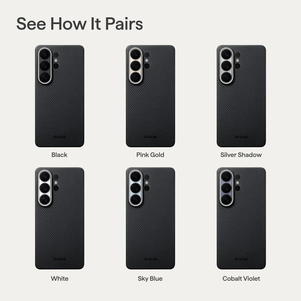 Official PITAKA Galaxy S26 Ultra Black/Grey Edge Case