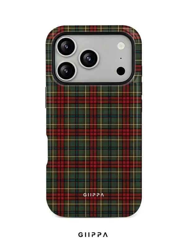GHIPPA Autumn/Winter Color Plaid Pattern Phone Case for iPhone 16 Pro, 16 Pro Max, 17 Pro and 17 Pro Max in Pakistan