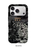 GHIPPA Black & White Leopard & Lips Pattern Phone Case for iPhone 16 Pro, 16 Pro Max, 17 Pro and 17 Pro Max in Pakistan