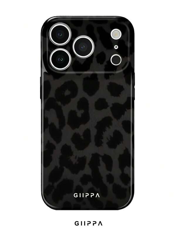 GHIPPA Black Leopard Pattern Phone Case for iPhone 16 Pro, 16 Pro Max, 17 Pro and 17 Pro Max in Pakistan