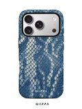 GHIPPA Blue Python Pattern Phone Case for iPhone 16 Pro, 16 Pro Max, 17 Pro and 17 Pro Max in Pakistan