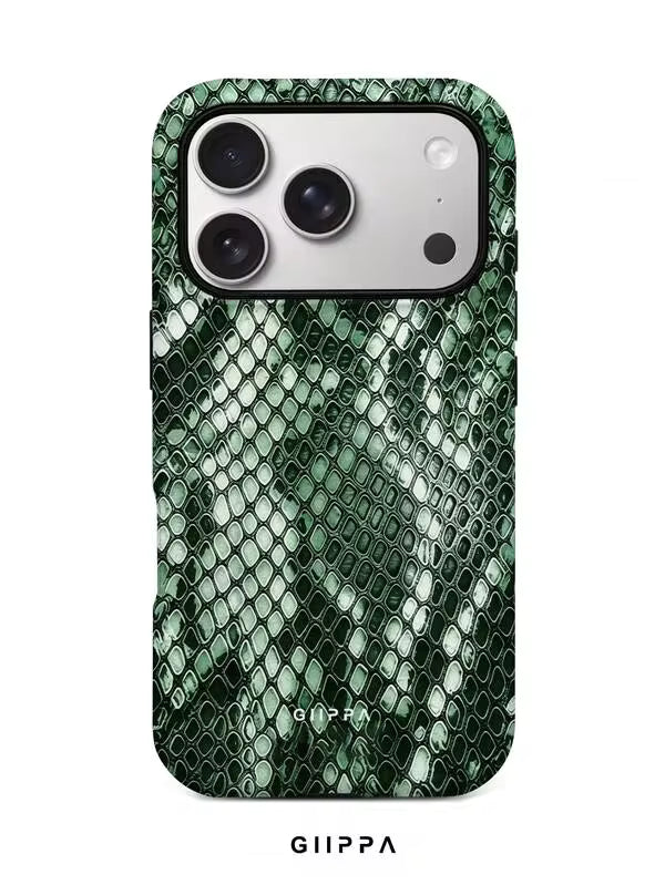 GHIPPA Green Python Pattern Phone Case for iPhone 16 Pro, iPhone 16 Pro Max, iPhone 17 Pro and iPhone 17 Pro Max in Pakistan