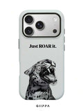 GHIPPA Leopard & Black English Slogan Phone Case for iPhone 16 Pro, 16 Pro Max, 17 Pro and 17 Pro Max in Pakistan