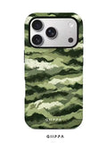 GHIPPA Light Army Green Irregular Wavy Pattern Design Phone Case for iPhone 16 Pro, 16 Pro Max, 17 Pro and 17 Pro Max in Pakistan