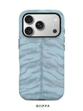 GHIPPA Light Blue Tiger Stripe Pattern Phone Case for iPhone 16 Pro, 16 Pro Max, 17 Pro and 17 Pro Max in Pakistan