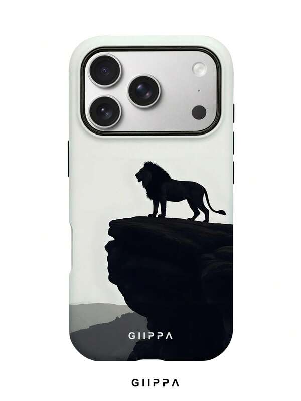 GHIPPA Lion Gazing Pattern Phone Case for iPhone 16 Pro, 16 Pro Max, 17 Pro and 17 Pro Max in Pakistan