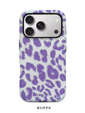 GHIPPA Purple Leopard Print Phone Case for iPhone 16 Pro, 16 Pro Max, 17 Pro and 17 Pro Max in Pakistan